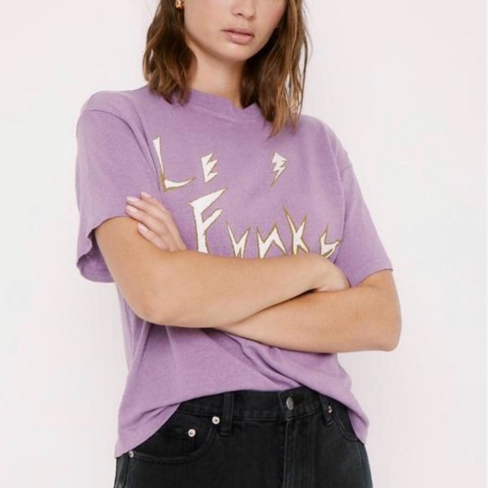 Pistola Palmer Hemp Box Tee - Le Funky Tee in purple • XS